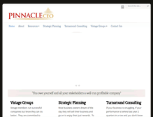 Tablet Screenshot of pinnacleceo.com
